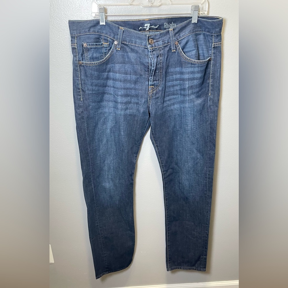 7 For All Mankind Men's‎ Straight Leg Rhigby Denim Jeans Size 36x32